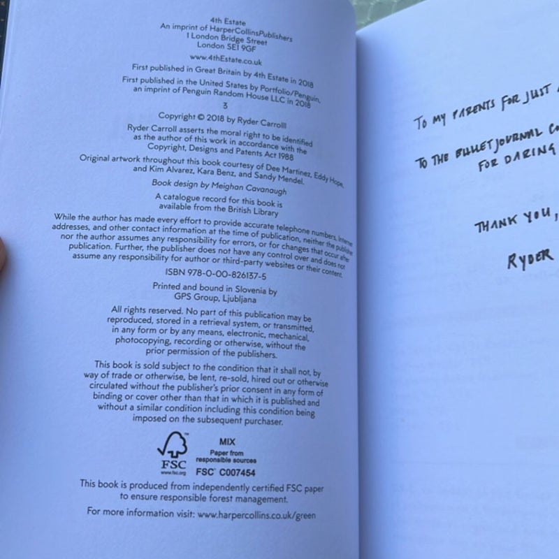 The Bullet Journal Method