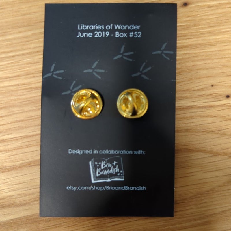 Owlcrate pin Libraries of Wonder June 2019 Box 52