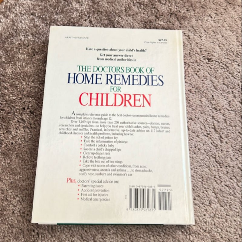 The Doctors Book of Home Remedies for Children