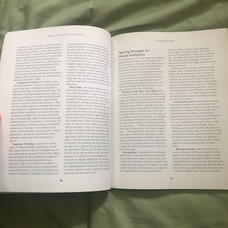 Multiple intelligences in the classroom 3rd edition