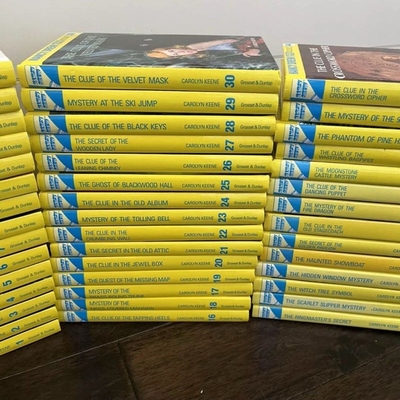 Nancy Drew Complete Series Set 1-56 Glossy Flashlight Hardcover Edition