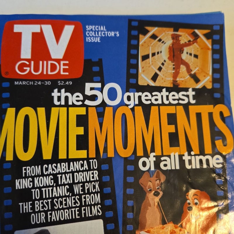 TV Guide 2001 magazines vintage television history fun