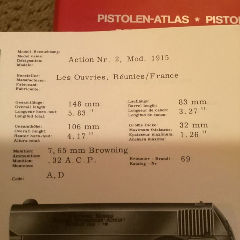 Pistols digest volume 1,2,3,5,6&7 1970s by Karl r. Pawlas