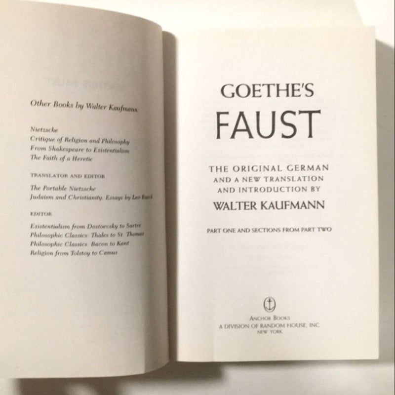 Goethe's Faust