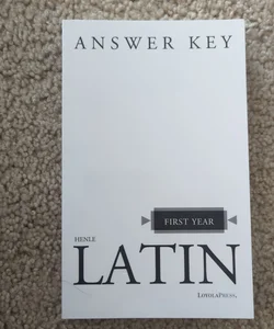 Henle Latin First Year Answer Key