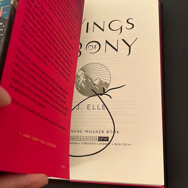 SIGNED Ashes of Gold Wings of Ebony