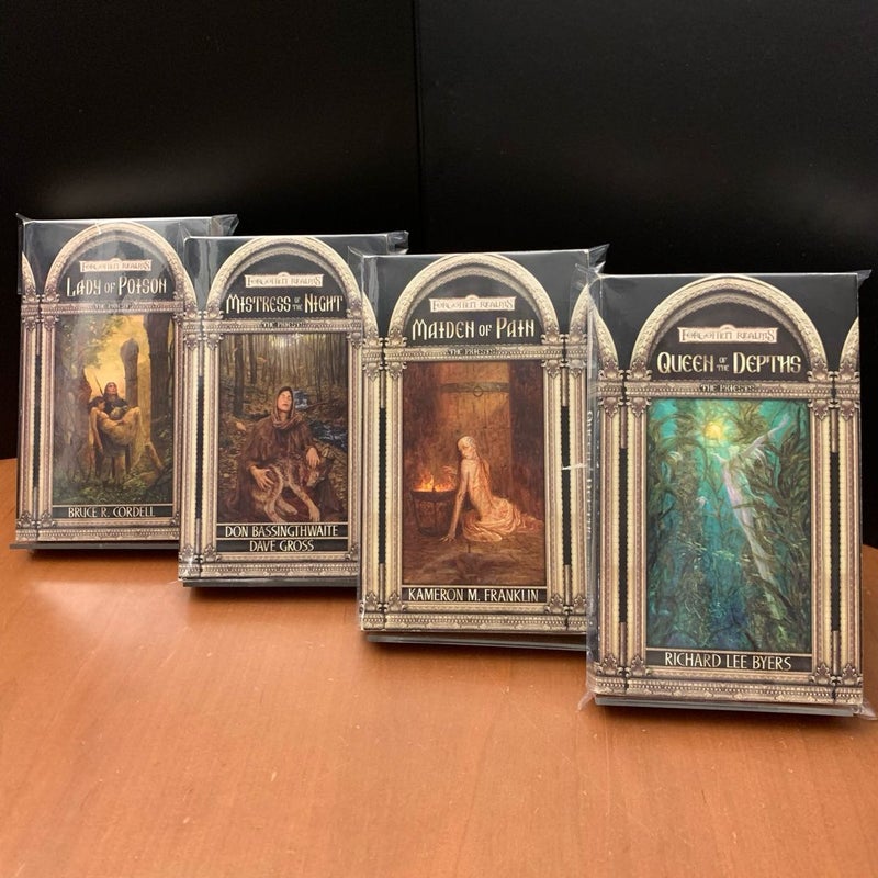 Complete Priests Series 1-4 Set: Lady of Poison, Mistress of the Night, Maiden of Pain, Queen of the Depths, All First Edition First Printing