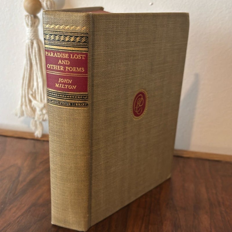 Paradise Lost and Other Poems 1943 edition 