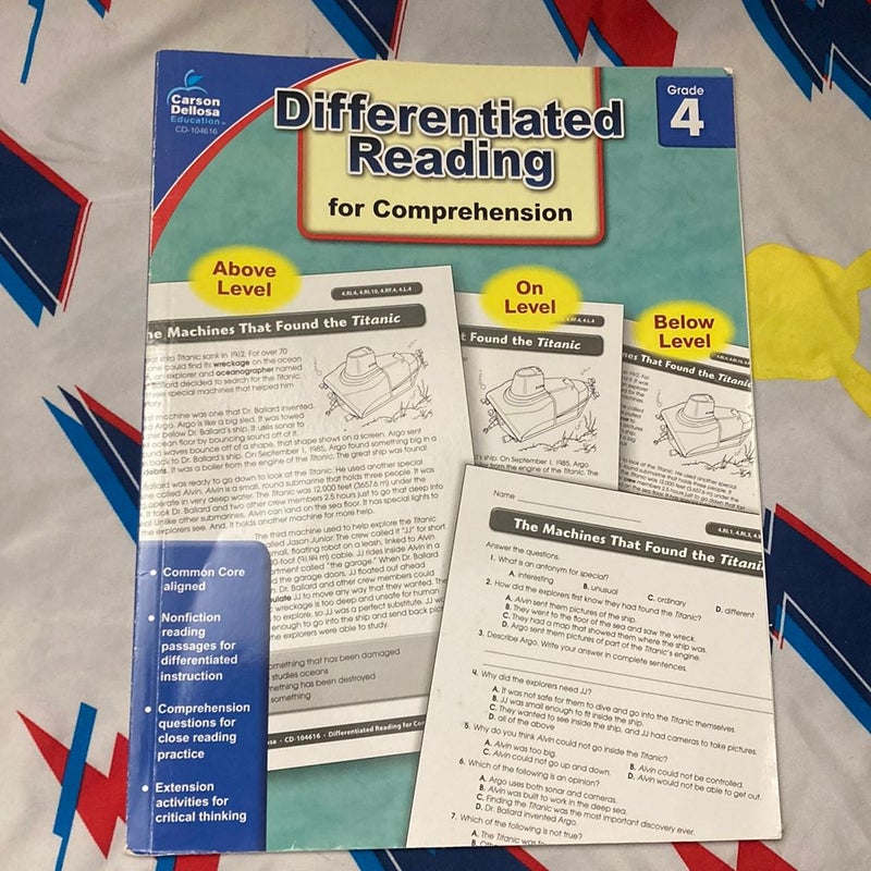 Differentiated Reading for Comprehension, Grade 4