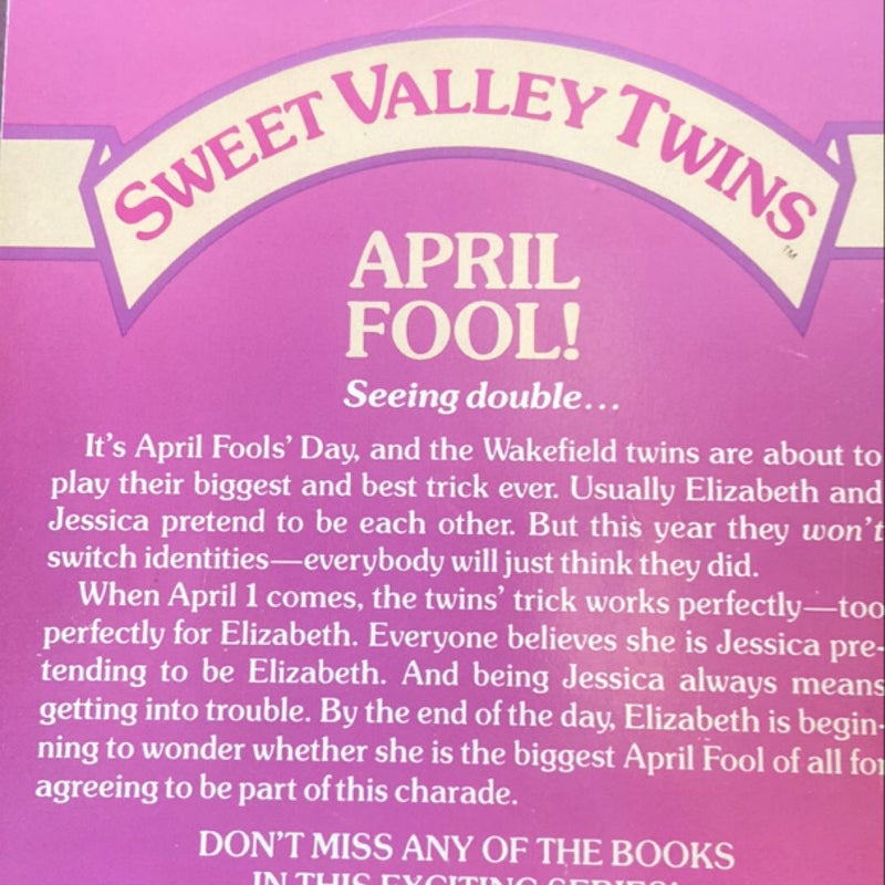 Sweet valley, twins, April fools