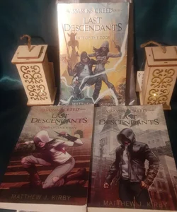 3 Assassins Creed Last Descendants book lot Fate of the Gods, Tomb of the Khan