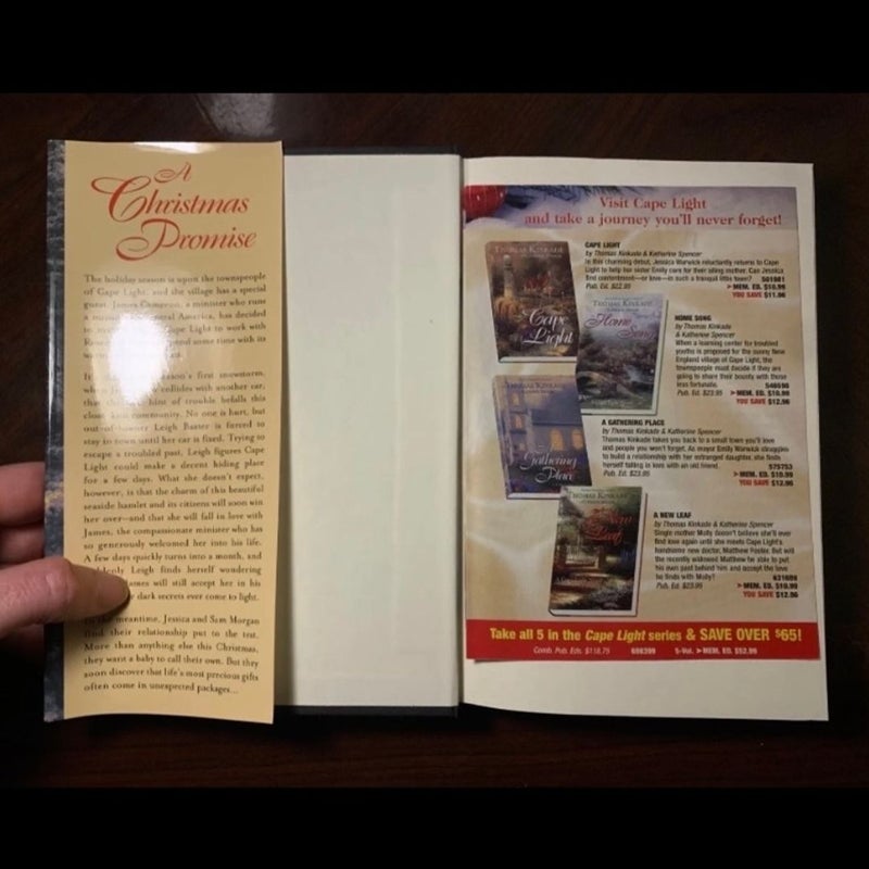 Thomas Kinkade 5-Book Lot Bundle A Christmas Promise Cape Light & More 