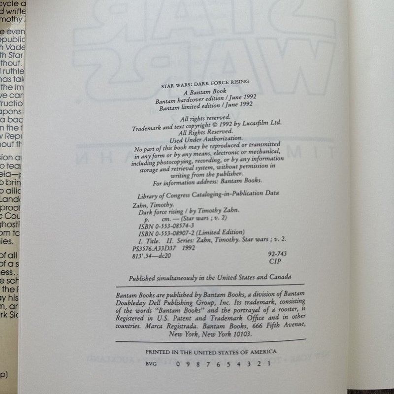 Star Wars: Dark Force Rising (The Thrawn Trilogy)
