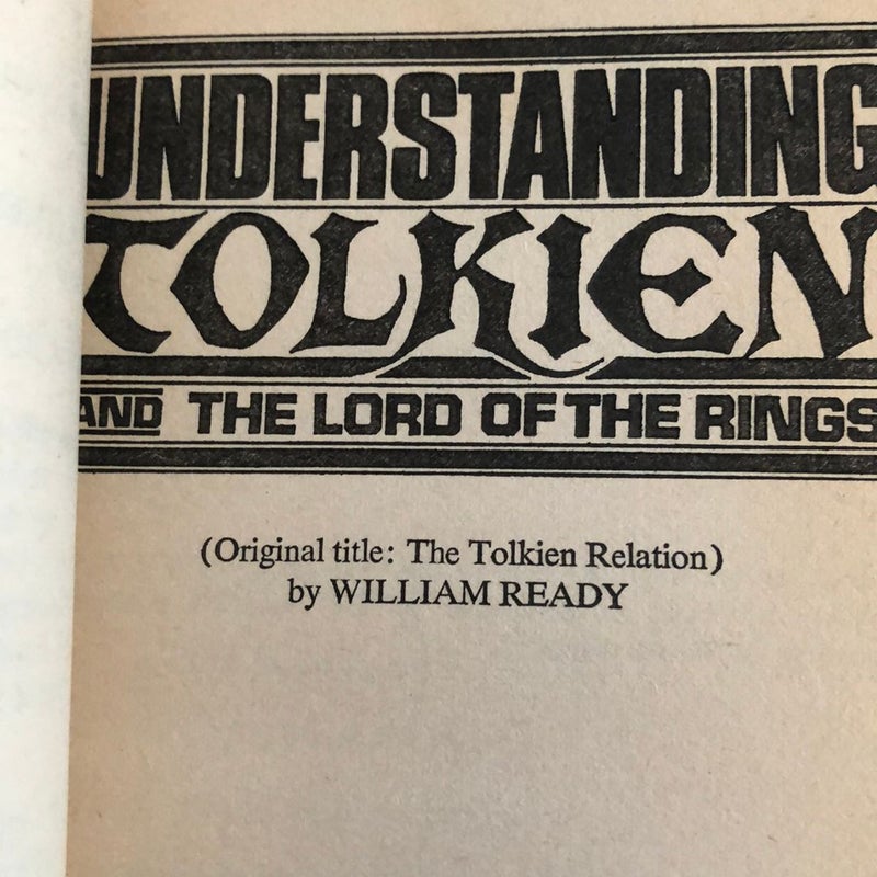 Understanding Tolkien