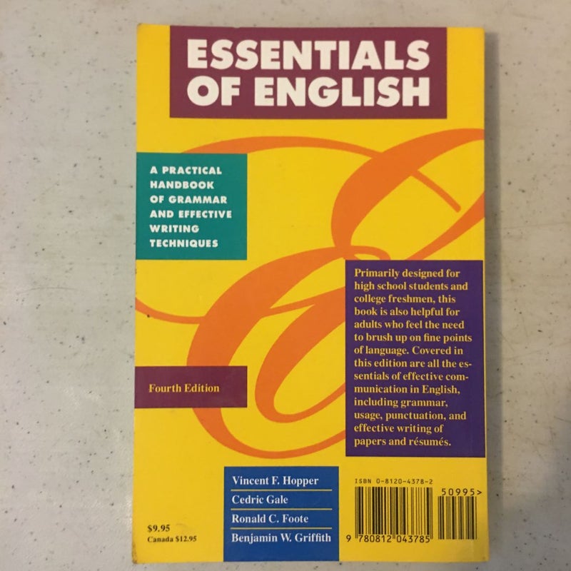 Essentials of English 4th Edition