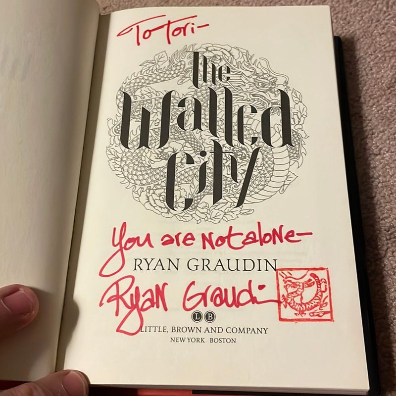 The Walled City autographed 1st edition 