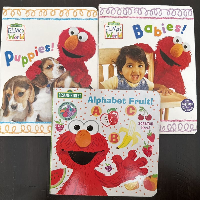 Elmo Board Book Bundle