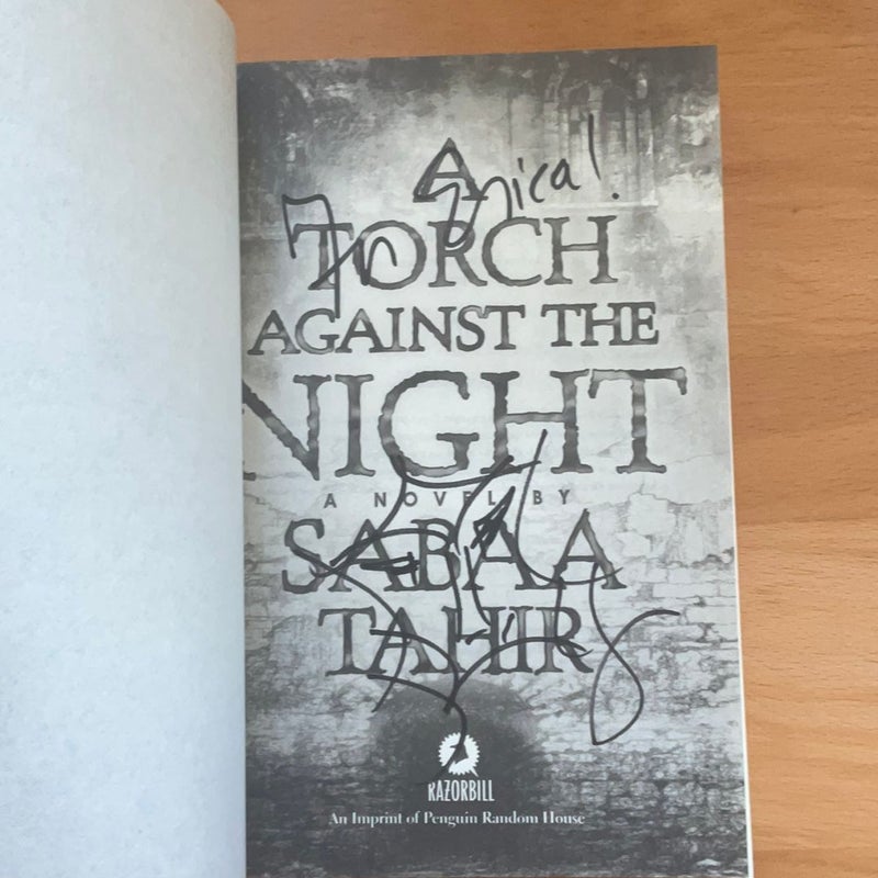 A Torch Against the Night (signed ARC)