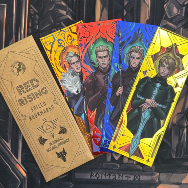 Red Rising Foiled Bookmark