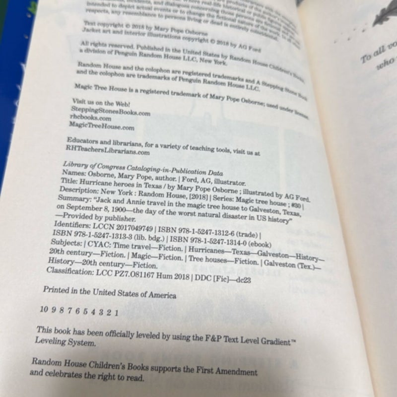 Hurricane Heroes in Texas First Edition