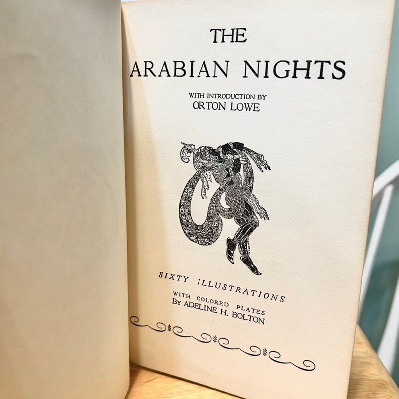 THE ARABIAN NIGHTS WITH INTRODUCTION BY ORTON LOWE