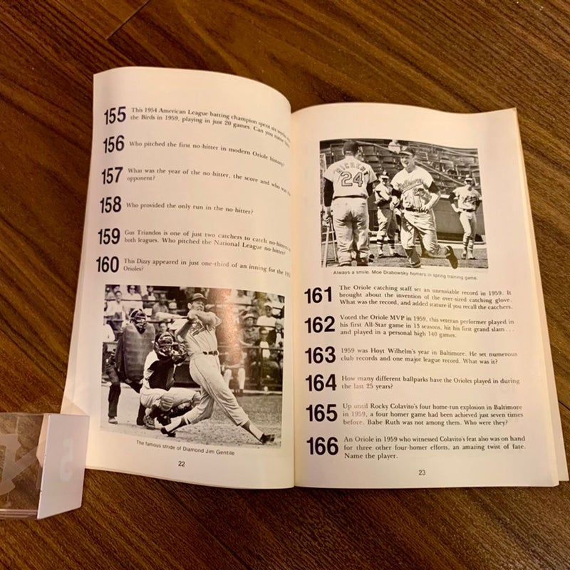 Ted Patterson’s Orioles Trivia Book, New 1980 Edition 