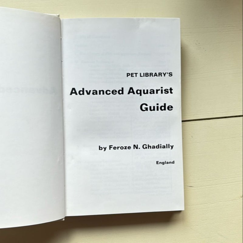 Advanced Aquarist Guide