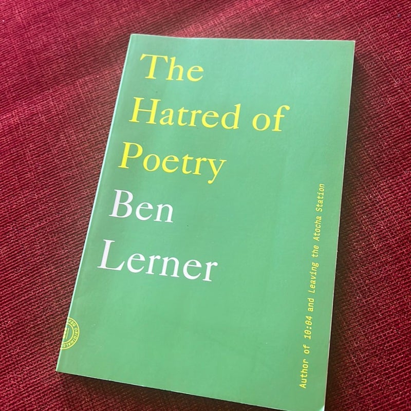 The Hatred of Poetry