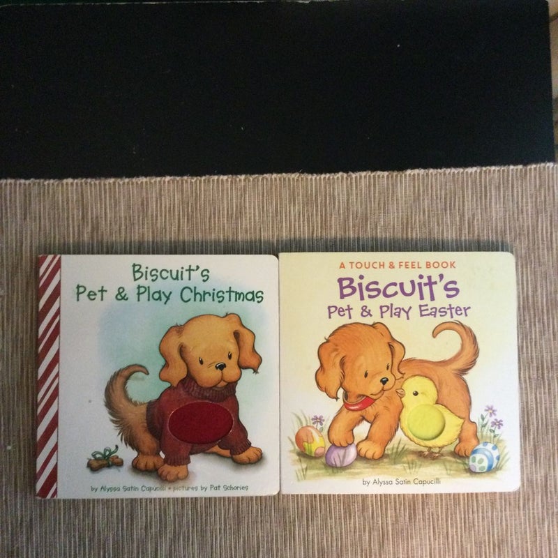 Biscuit's Pet and Play Christmas and Biscuit’s Pet and Play Easter - 2 Books