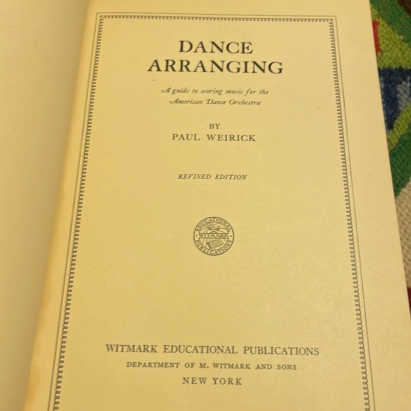 Dance Arranging (1937)