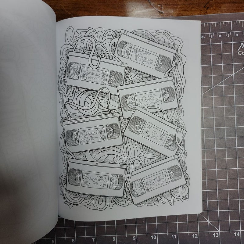[BUNDLE-ADULT COLORING BOOKS] Totally '90s Coloring Book, My Weekend is All Booked