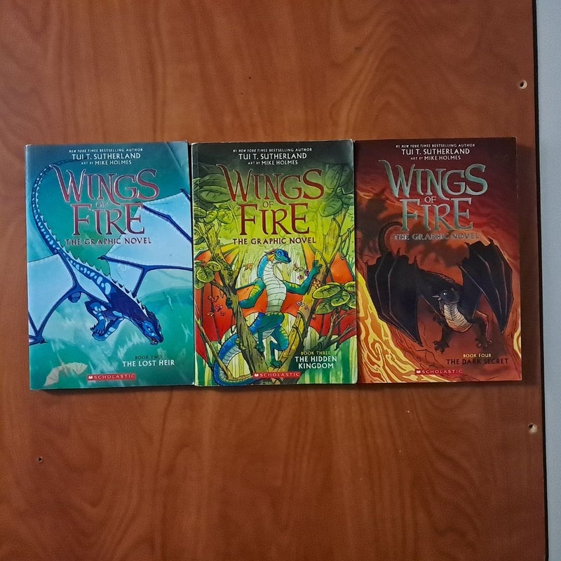 Wings of Fire 2-4 Graphic Novels 