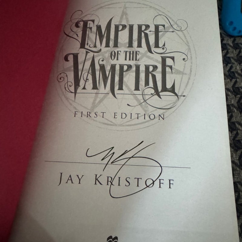 Empire of the Vampire Signed 1st Ed.