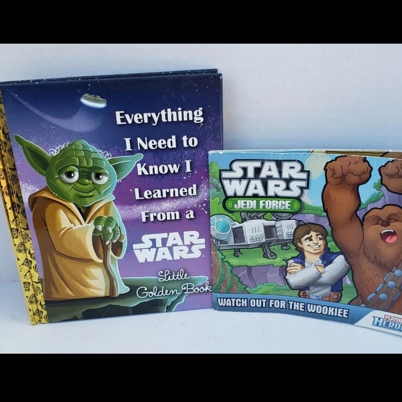 Everything I Need to Know Star Wars Little Golden Book, Playskool Heroes Lot 2