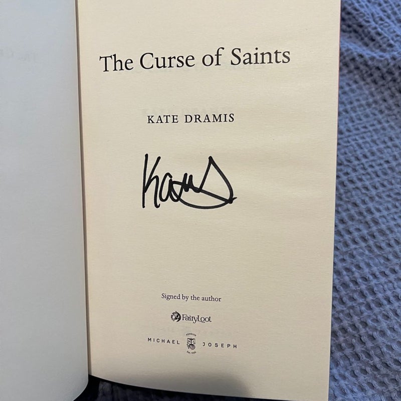 The Curse of the Saints - fairyloot signed special edition 