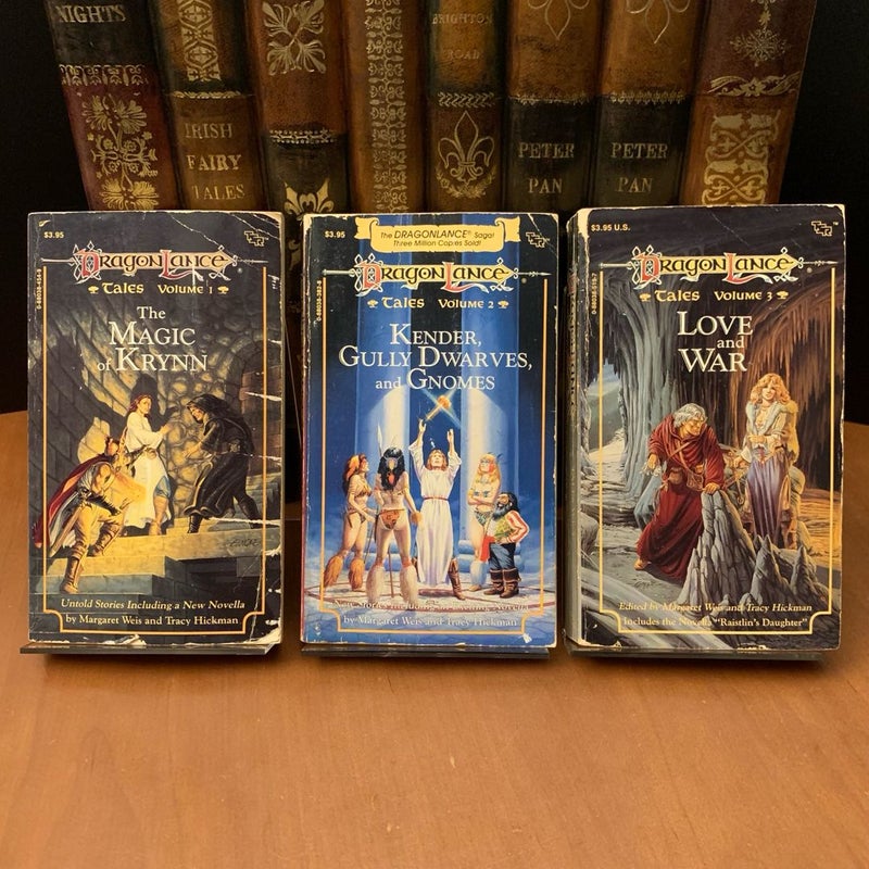 DragonLance: Tales I & Preludes I Trilogy Set: The Magic of Krynn, Kender, Gully Dwarves, and Gnomes, Love and War, Darkness & Light, Kendermore, Brothers Majere