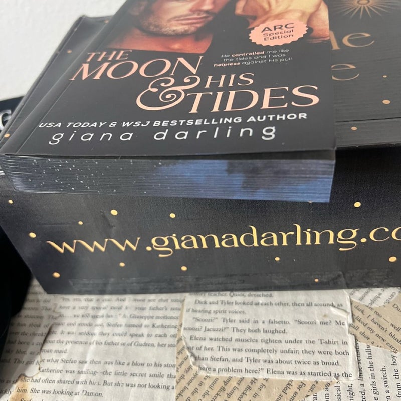 The moon and his tides special edition arc paperback Giana darling