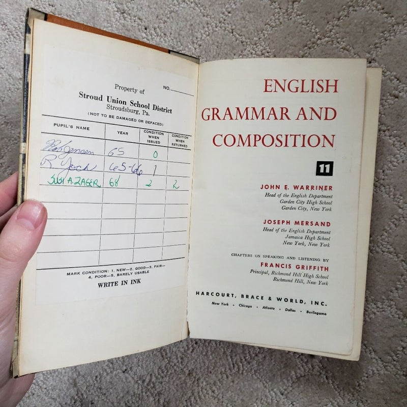 Warriner's English Grammar and Composition (This Edition, 1963)