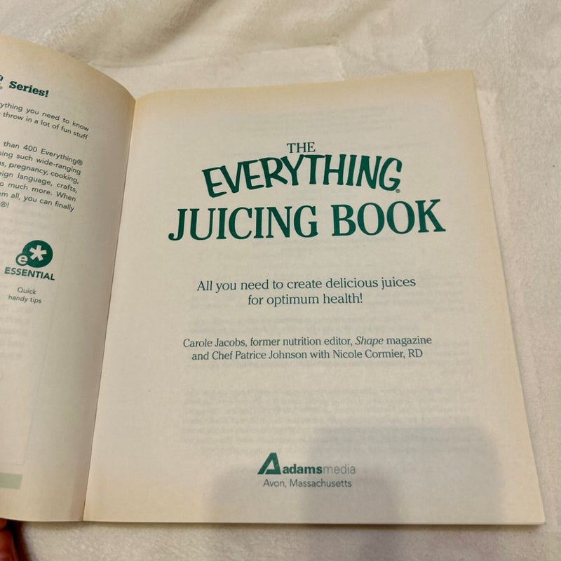 The Everything Juicing Book Vegan/Vegetarian Friendly