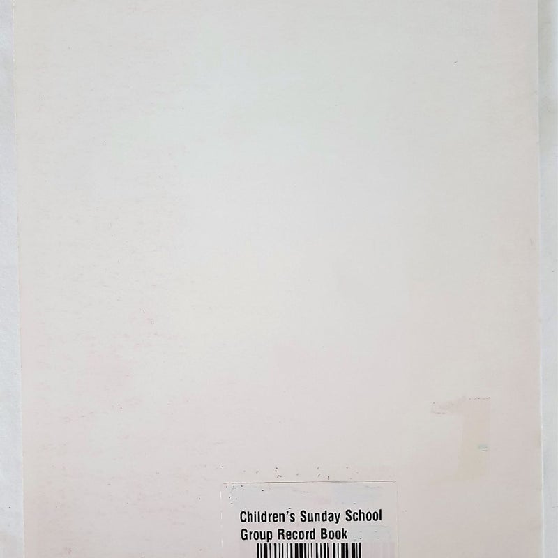 Children's Sunday School Group Record Book Form 186-S for churches