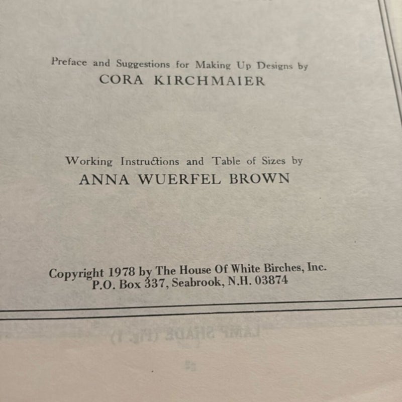 The New Filet Crochet Book, Number Two 1978 printing