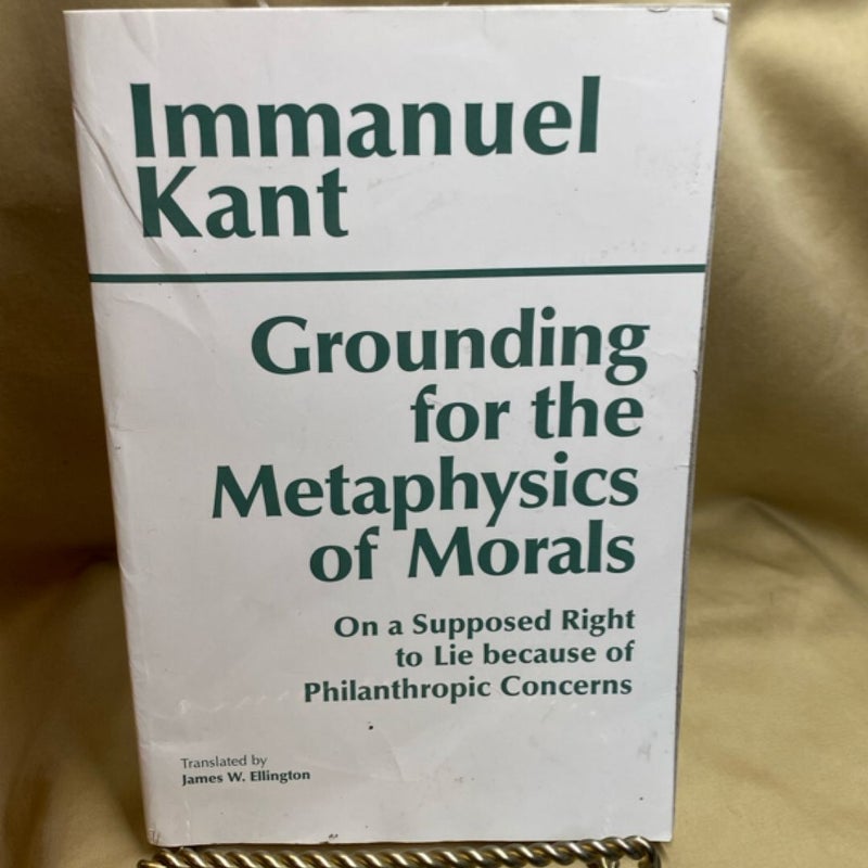 Grounding for the Metaphysics of Morals
