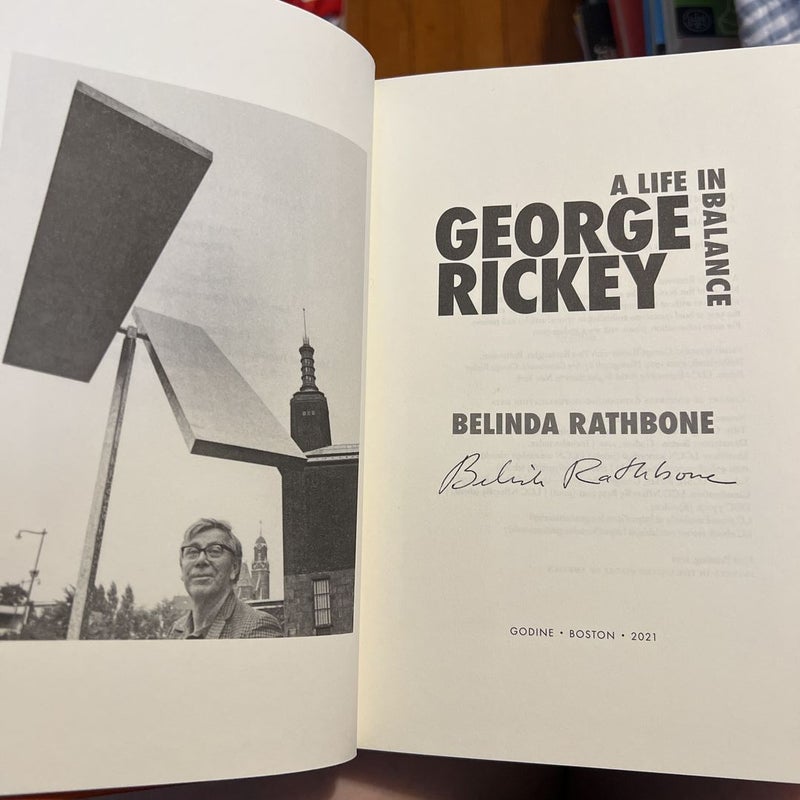 George Rickey - signed by author 