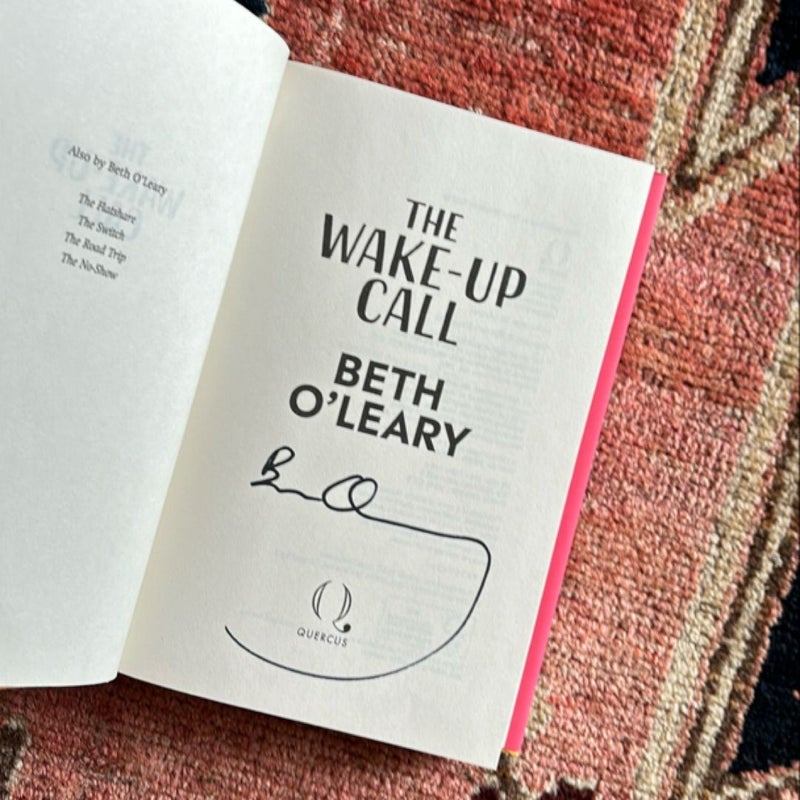The WakeUp Call SIGNED UK edition by Beth O’Leary, Hardcover Pangobooks