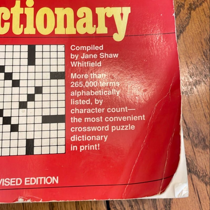 Webster's New World Crossword Puzzle Dictionary