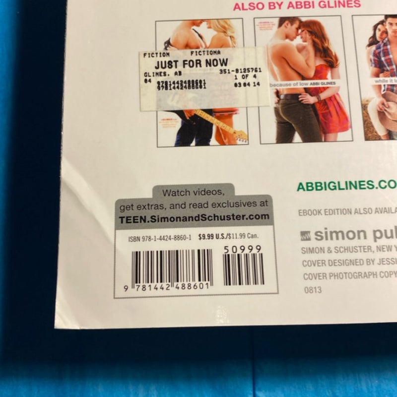 Just for Now First Printing 