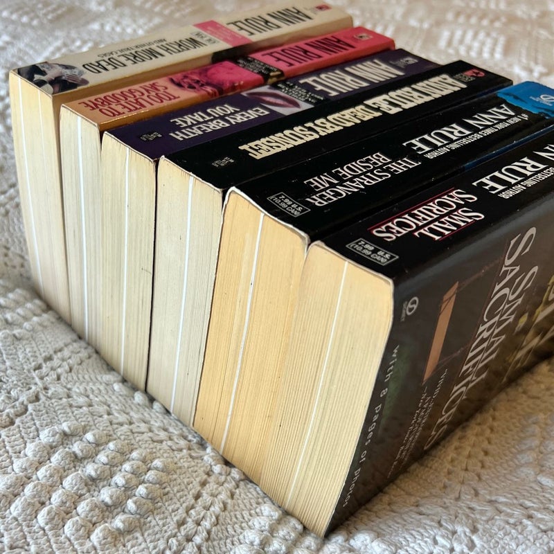 Ann Rule Lot of 6 True Crime BUNDLE 