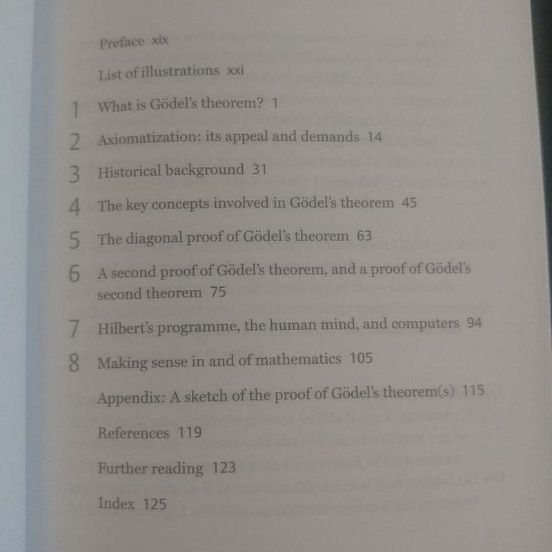 Gödel's Theorem: a Very Short Introduction