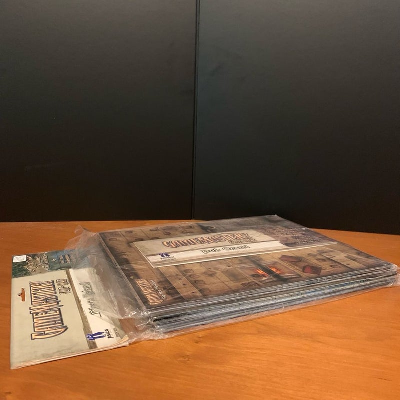 Pathfinder Game Mastery Flip-Mat Lot Pub Crawl, Darklands, Pirate Island Open VG