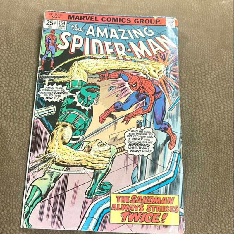 Amazing Spider-man #154 "Sandman Appearance" Comic â€“ January 1, 1976